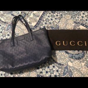Authentic Gucci Blue Monogram bag